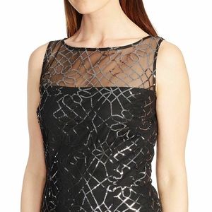 Black Illusion Yoke Sequined Casual 🛍